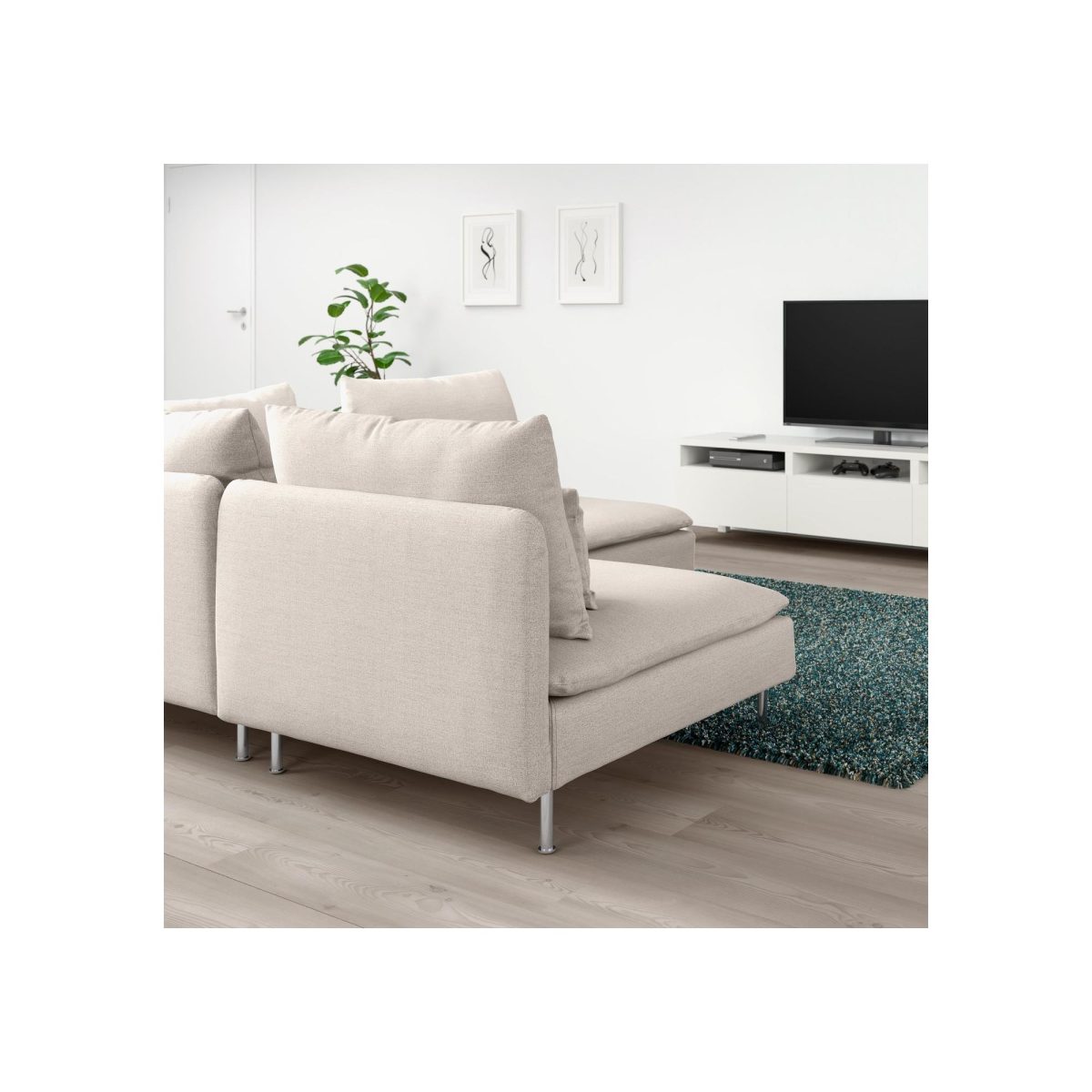 3'lü Köşe Kanepe, Bej – 3. görsel