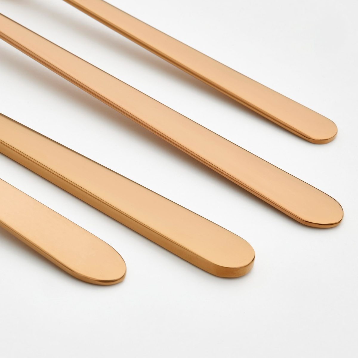 6 Kişilik Çatal Bıçak Takımı, Pembe-Altın Rengi, 24 Parça – 2. görsel