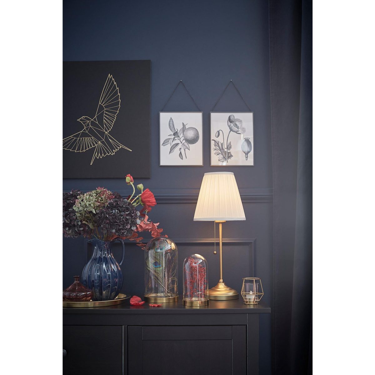 Abajur, Beyaz-Pirinç Rengi, 55 cm – 3. görsel