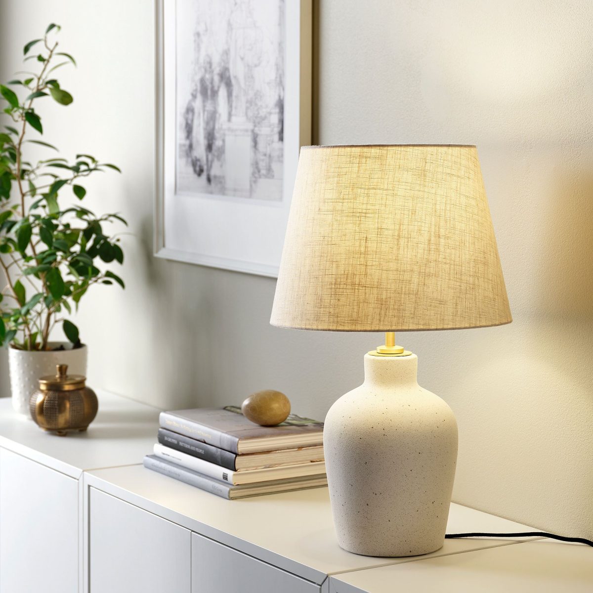 Abajur, Kırık Beyaz, 50 cm – 3. görsel