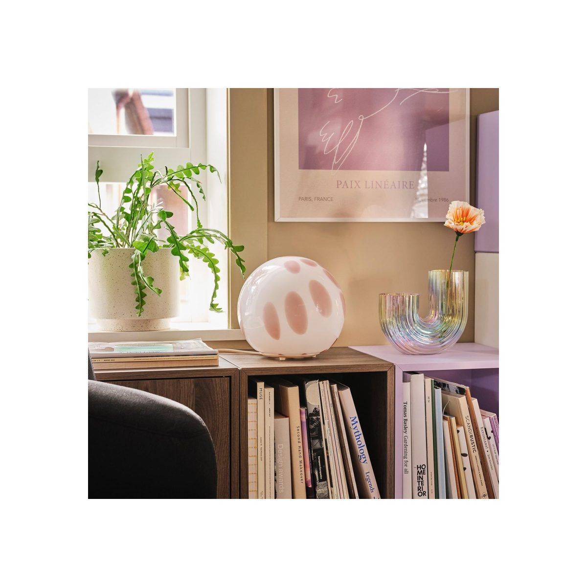 Abajur, Pembe, 25 cm – 3. görsel