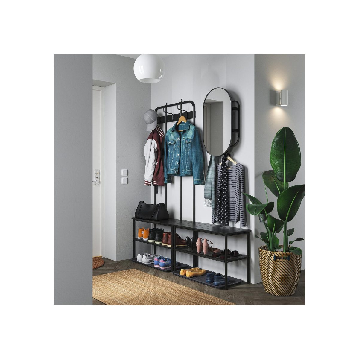 Antre Mobilya Seti, Siyah-Gri, 2'li Set – 2. görsel