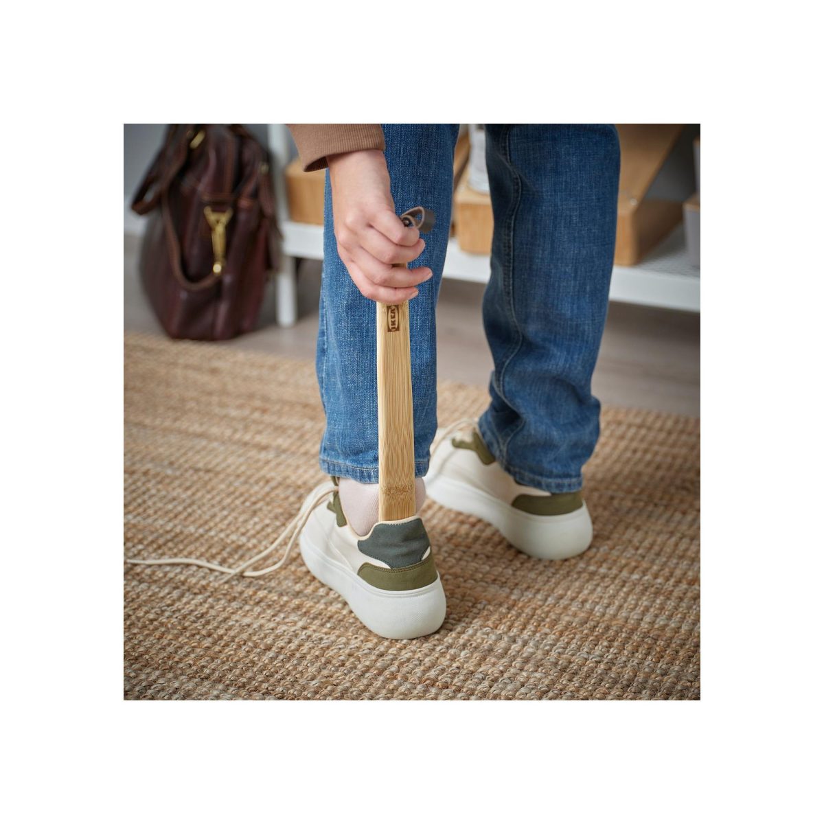 Ayakkabı Çekeceği, Bambu, 40 cm – 3. görsel