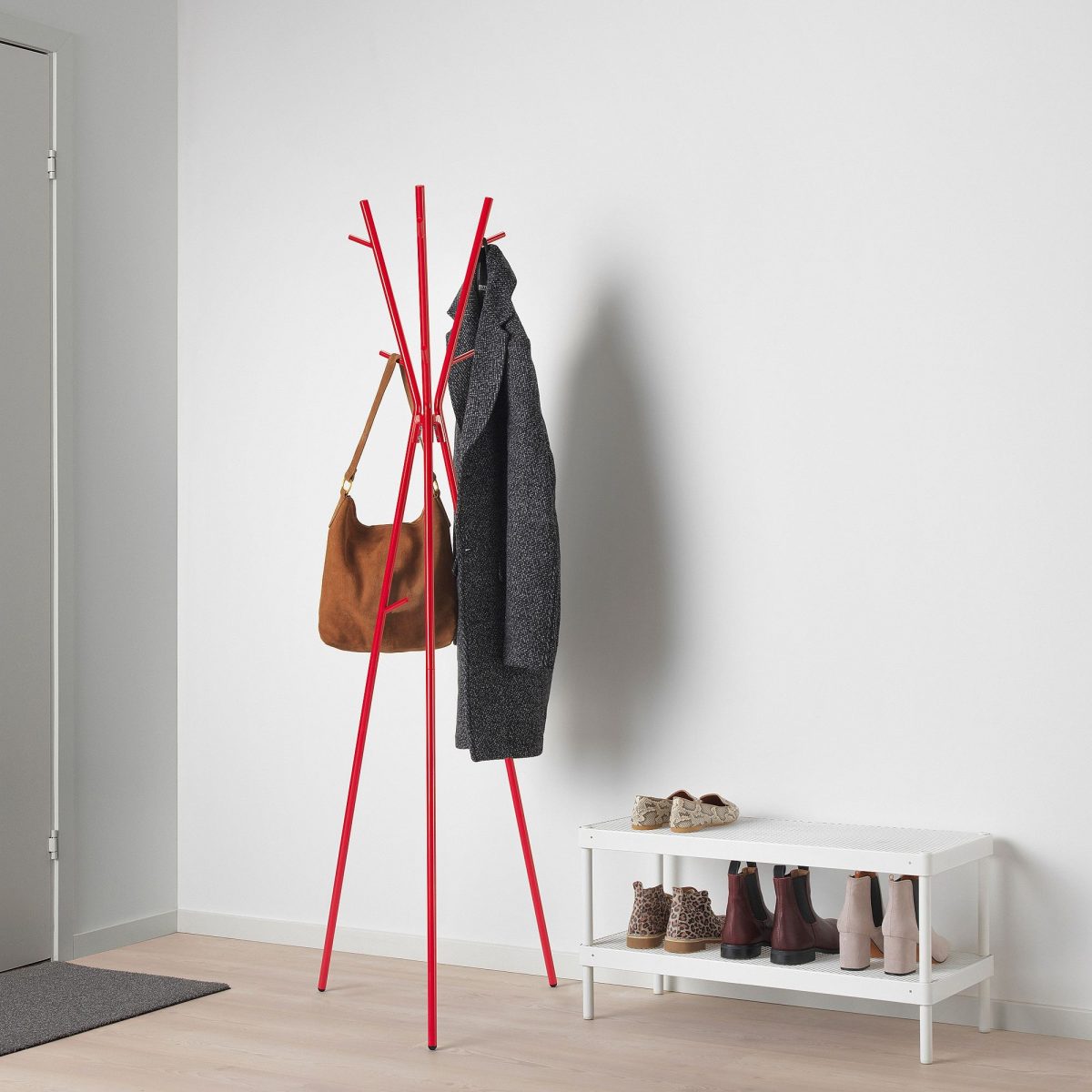 Ayaklı Askılık, Parlak Kırmızı, 169 cm – 2. görsel
