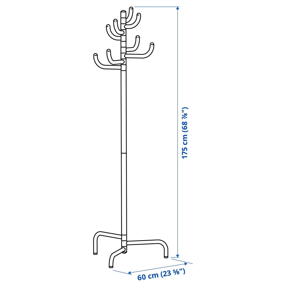 Ayaklı Askılık, Sarı, 175 cm – 4. görsel