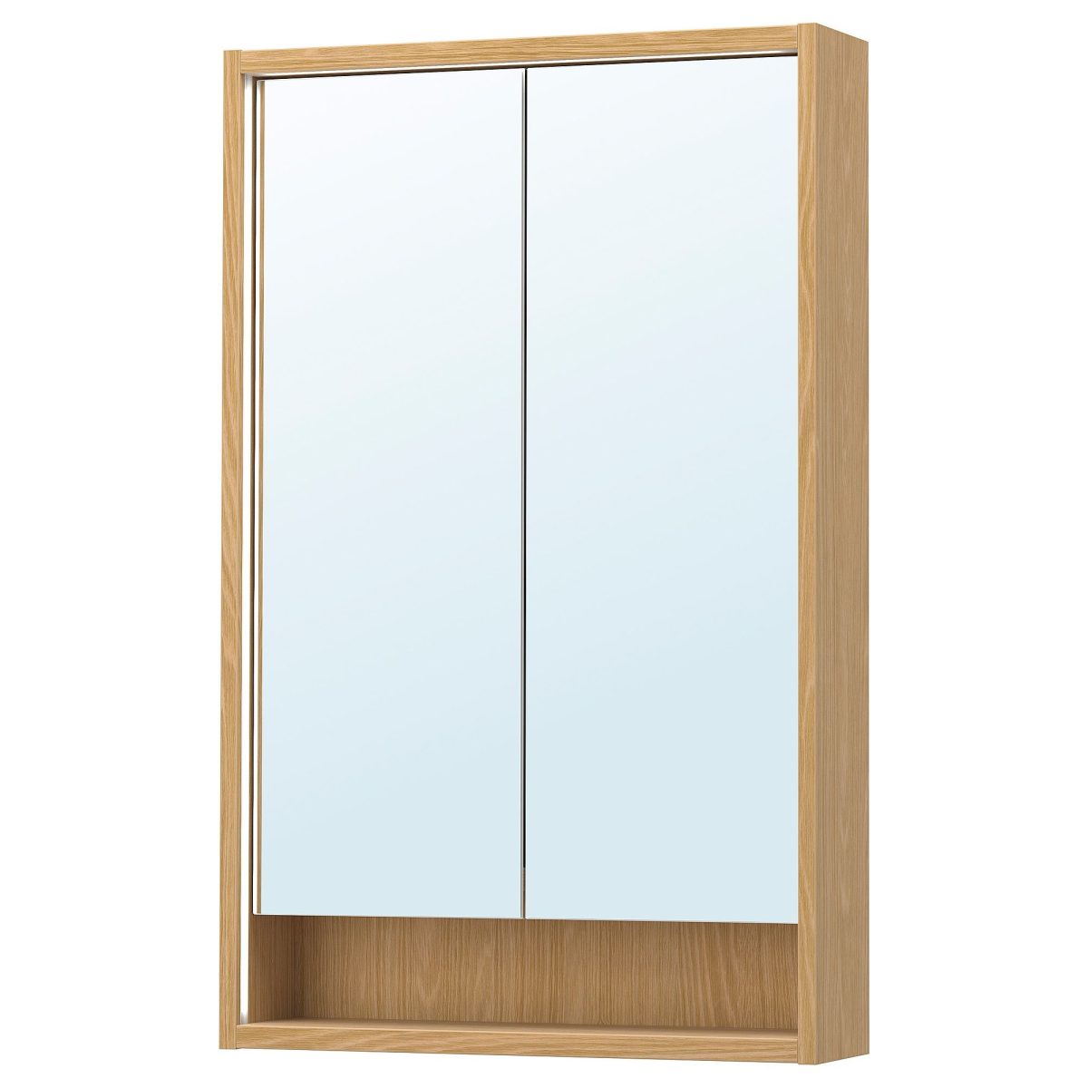 Banyo Duvar Dolabı, Meşe Görünümlü, 60x15x95 cm