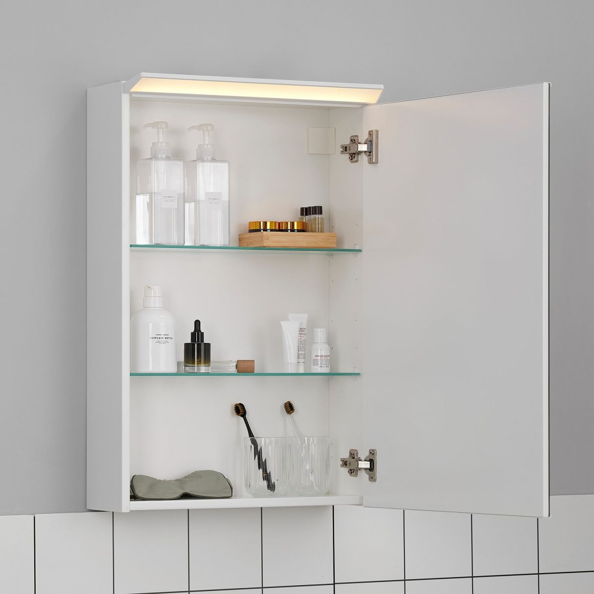 Banyo Duvar Dolabı, 50x17x75 cm, Renksiz – 2. görsel