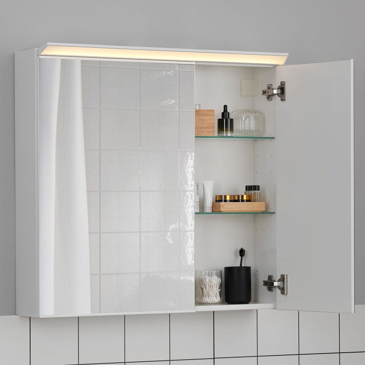 Banyo Duvar Dolabı, 80x17x75 cm, Renksiz – 3. görsel