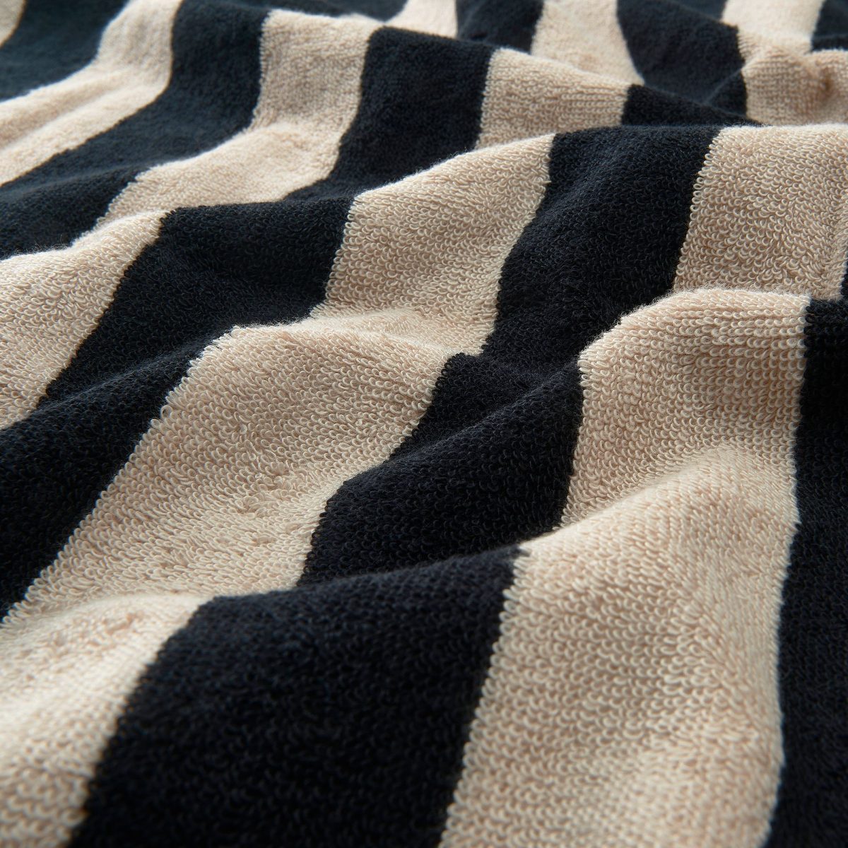 Banyo Havlusu, Siyah-Bej, 70x140 cm – 2. görsel