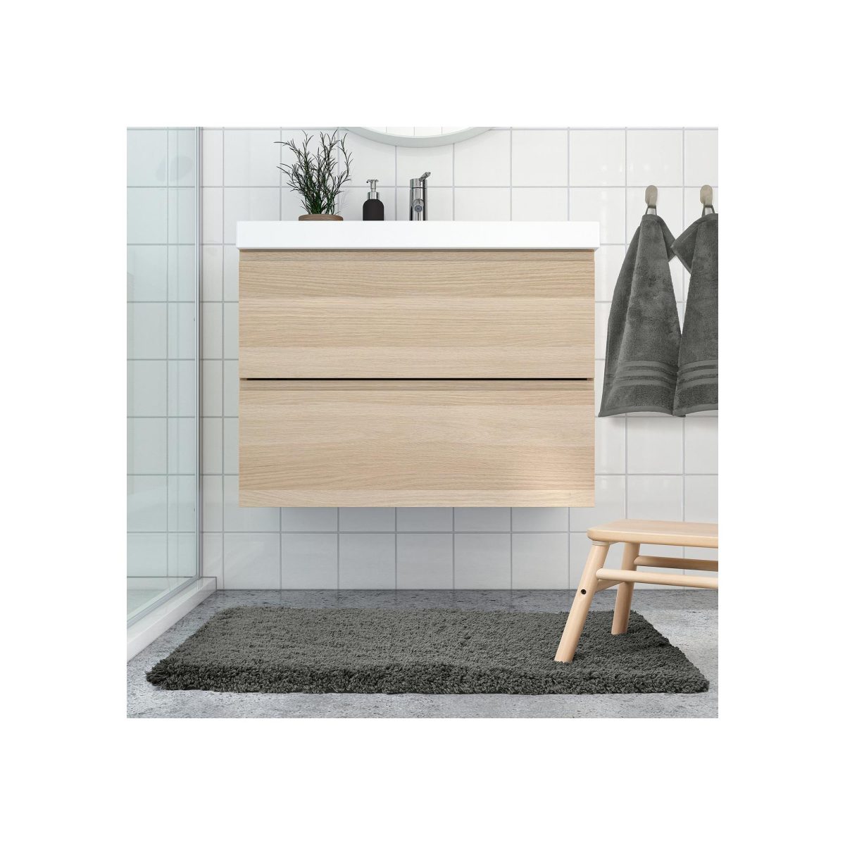 Banyo Paspası, Koyu Gri, 60x90 cm – 4. görsel