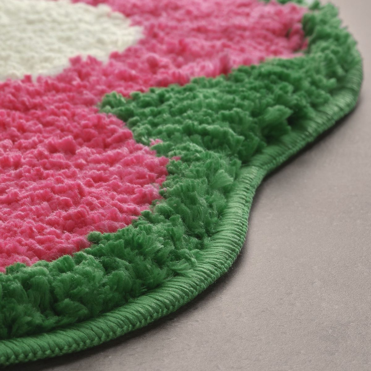 Banyo Paspası, Pembe Çiçek Desenli, 65 cm – 2. görsel