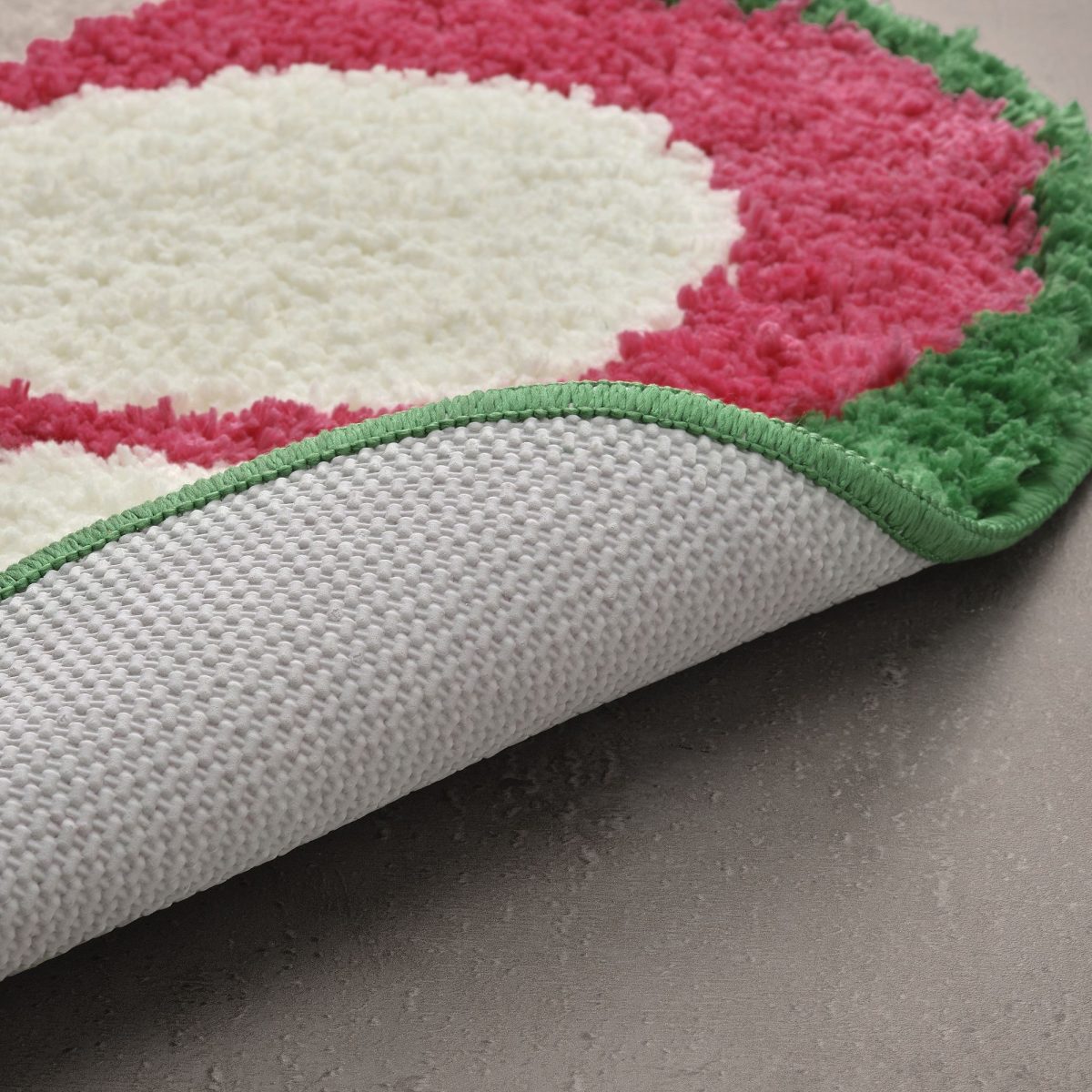 Banyo Paspası, Pembe Çiçek Desenli, 65 cm – 4. görsel