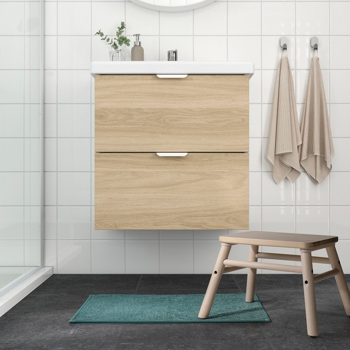 Banyo Paspası, Turkuaz, 40x60 cm – 2. görsel