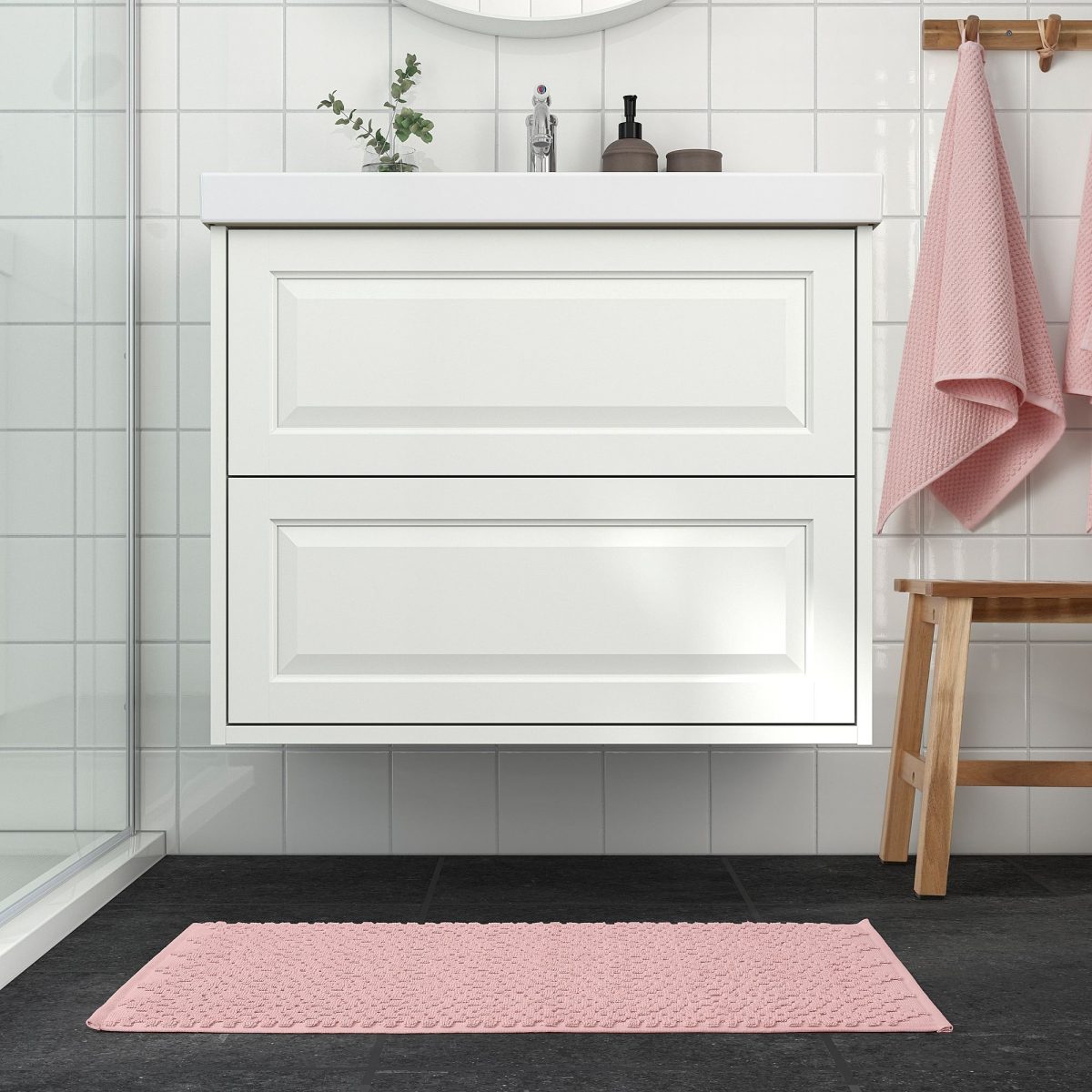 Banyo Paspası, Uçuk Pembe, 50x80 cm – 3. görsel