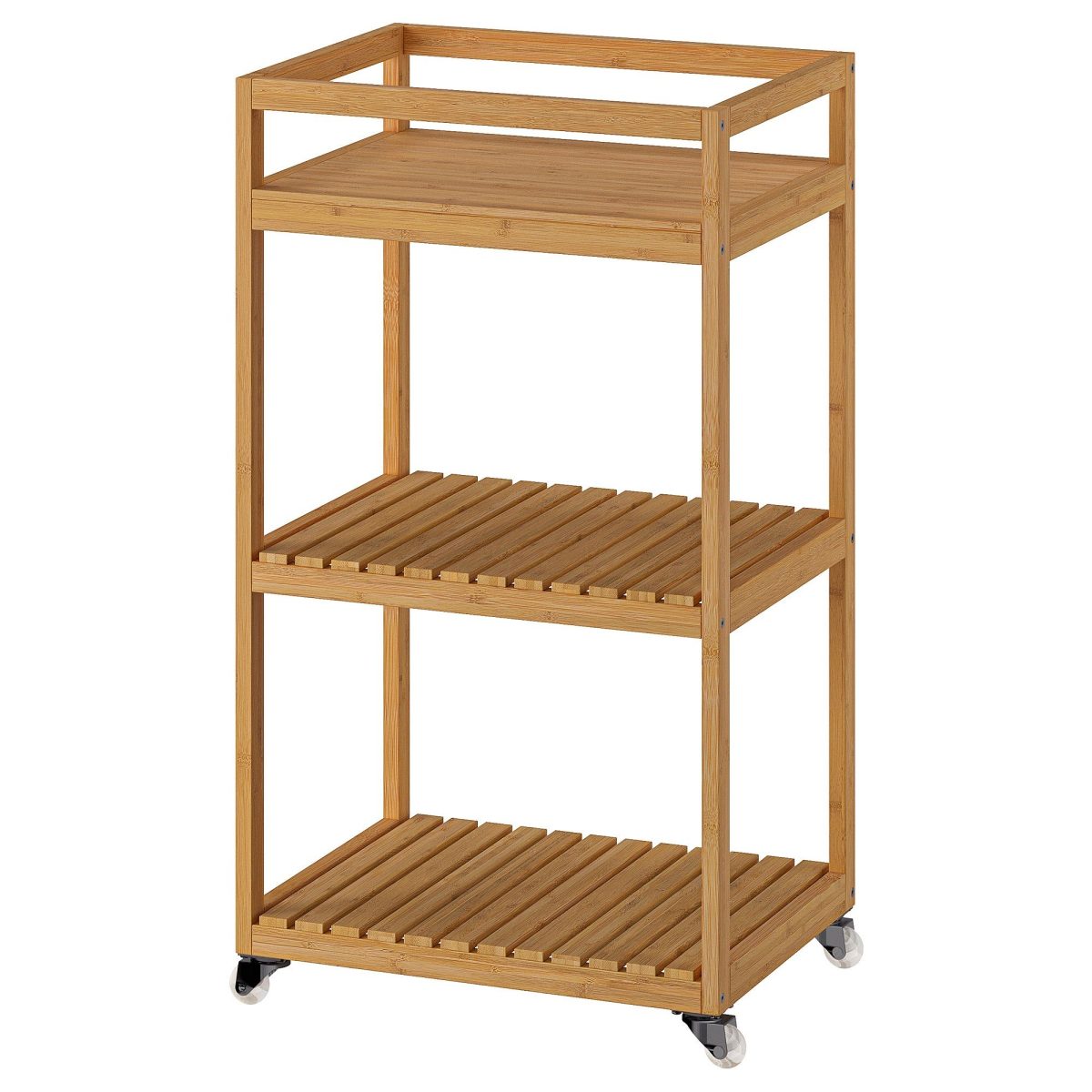 Banyo Servis Arabası, Bambu, 42x33x76 cm