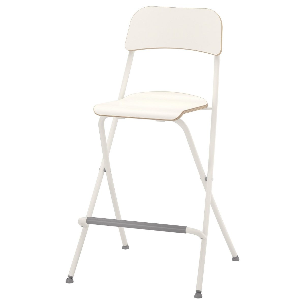 Bar Sandalyesi, Beyaz, 63 cm, Katlanabilir
