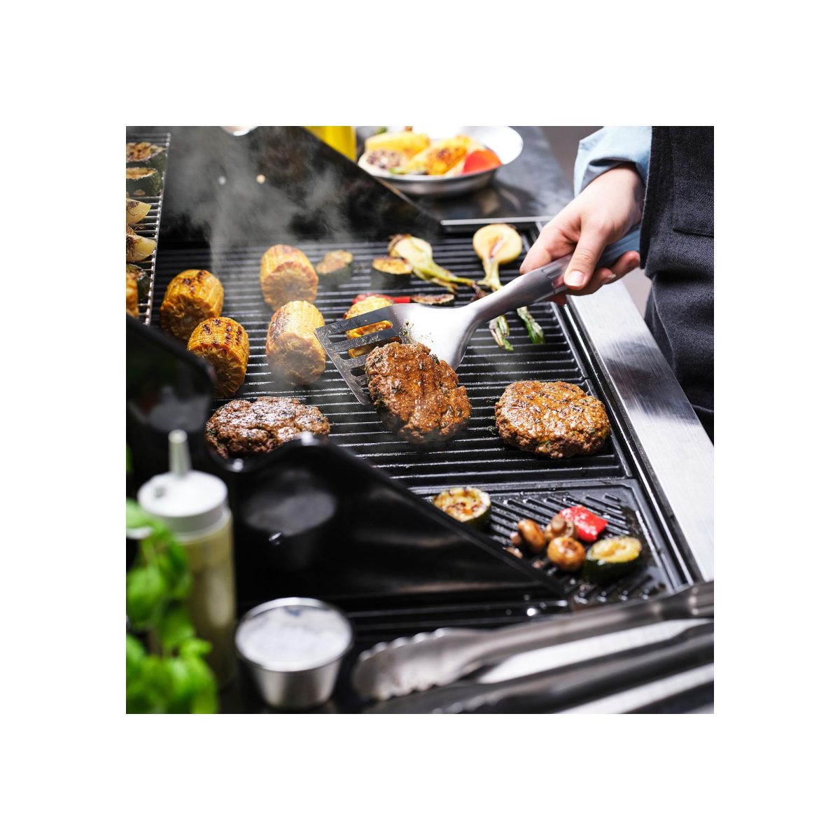 Barbekü Gereçleri Seti, Paslanmaz Çelik, 2 Parça – 4. görsel