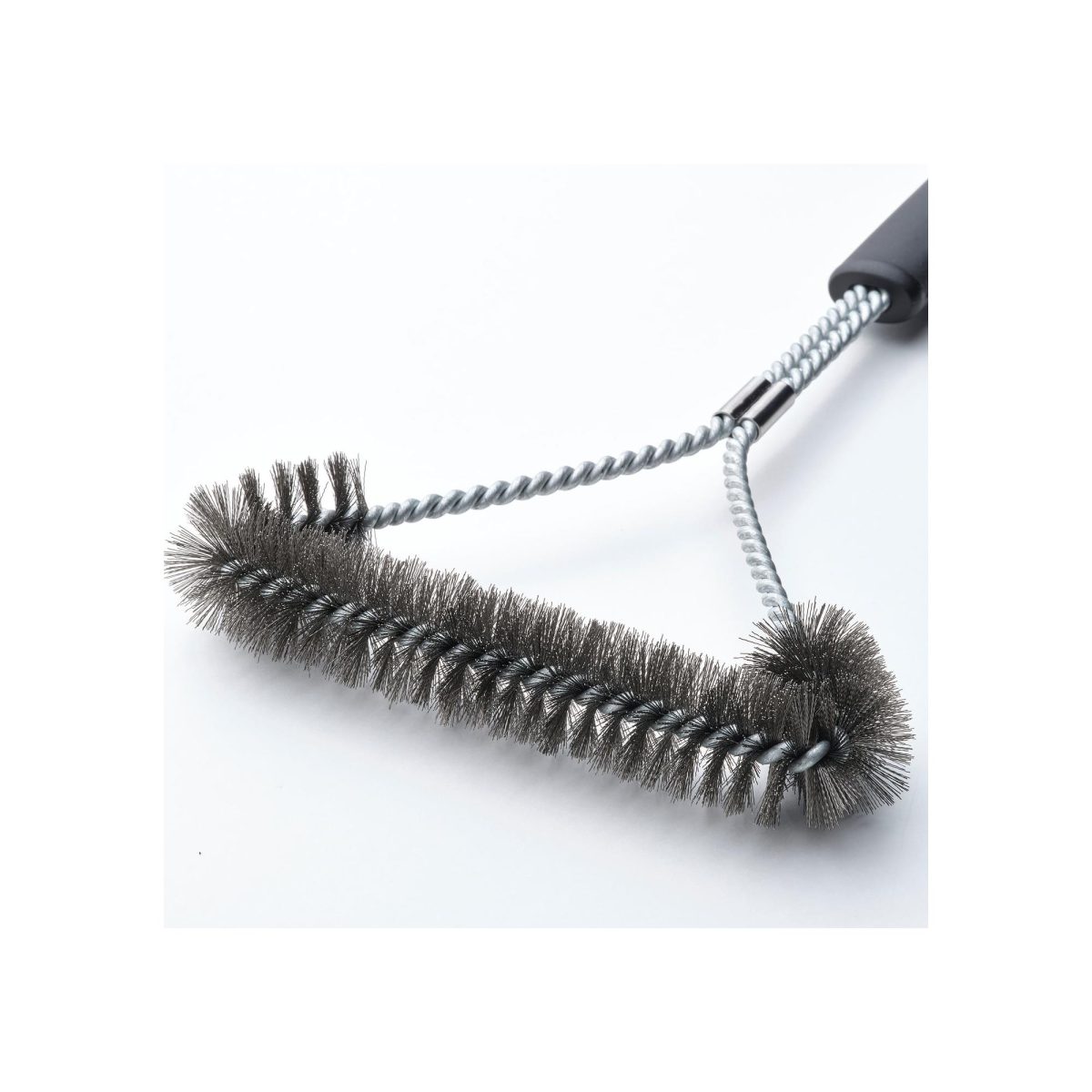 Barbekü-Izgara Temizleme Fırçası, Paslanmaz Çelik-Siyah, 35 cm – 2. görsel