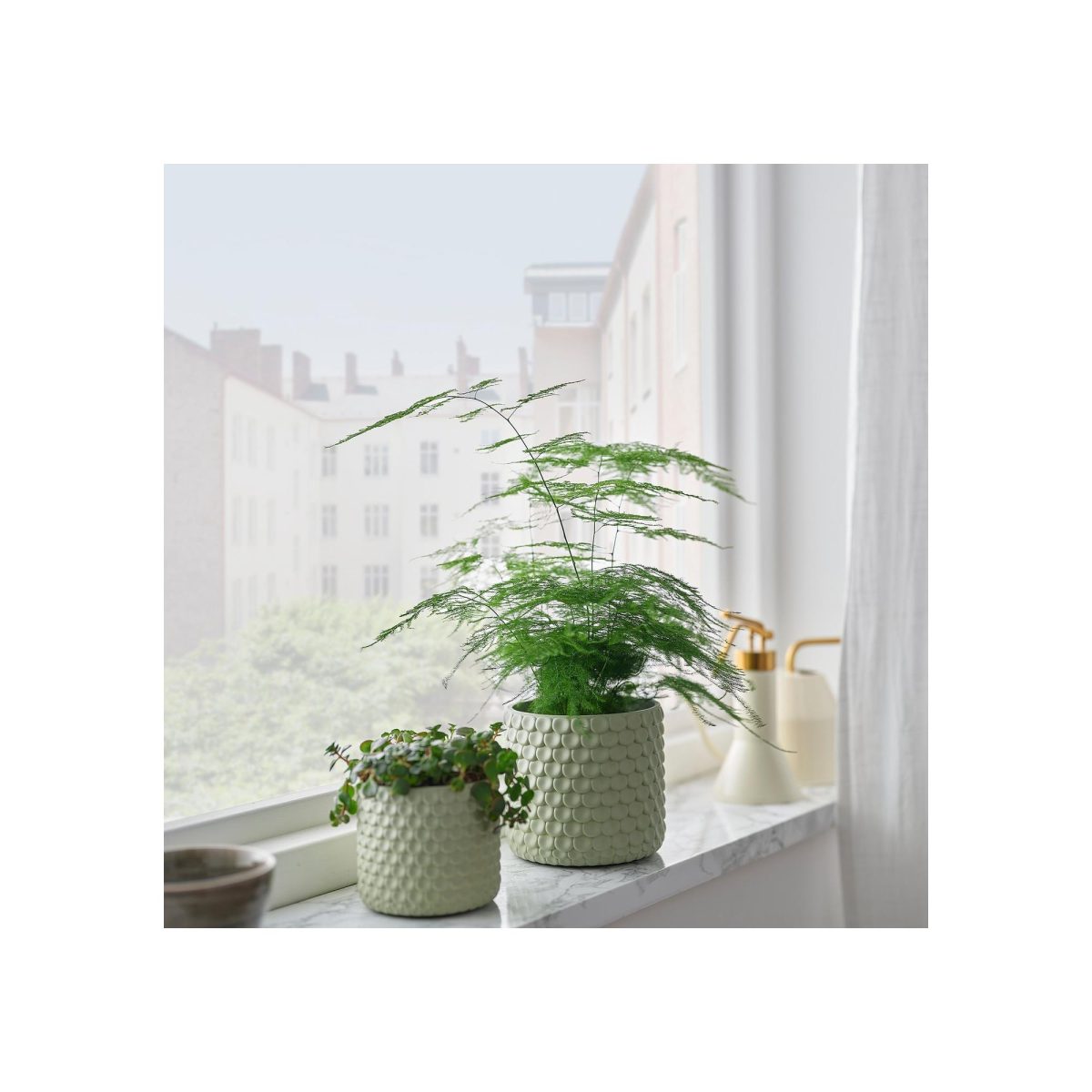 Beton Saksı, Açık Yeşil, 9 cm – 3. görsel