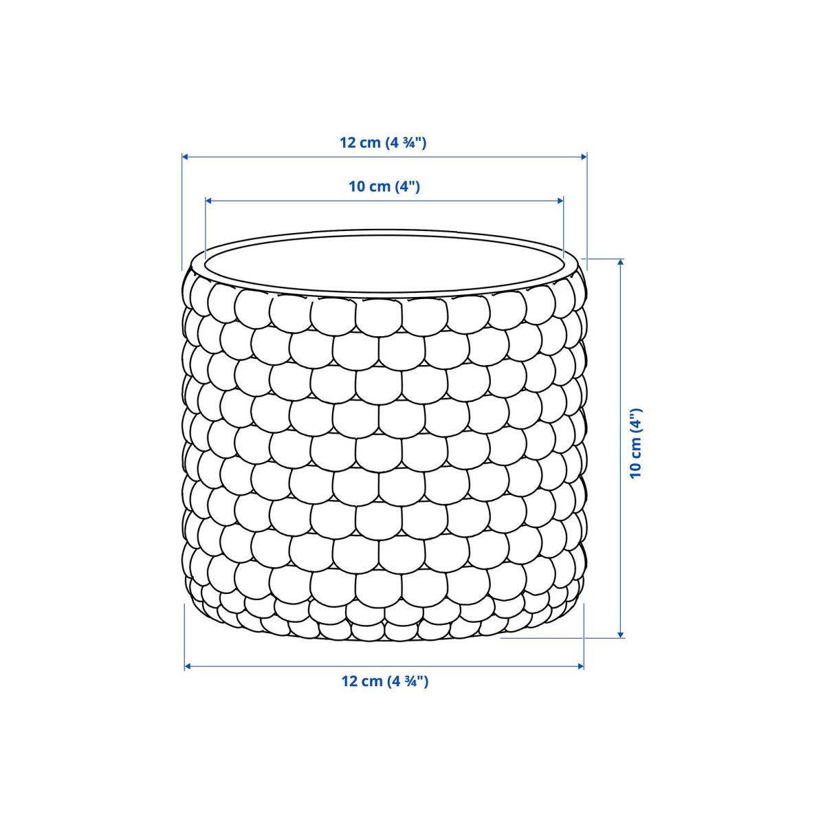 Beton Saksı, Açık Yeşil, 9 cm – 4. görsel