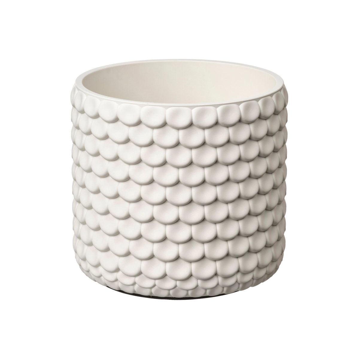 Beton Saksı, Beyaz, 12 cm