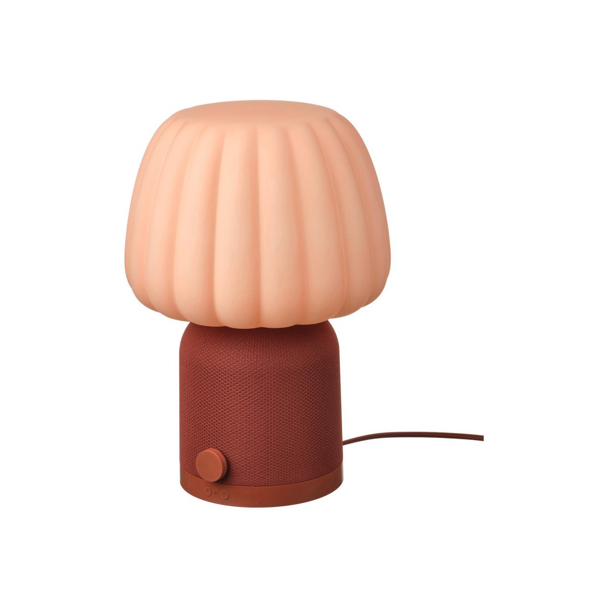 Bluetooth Hoparlörlü Lamba, Kırmızı-Kahverengi-Pembe, 38 cm