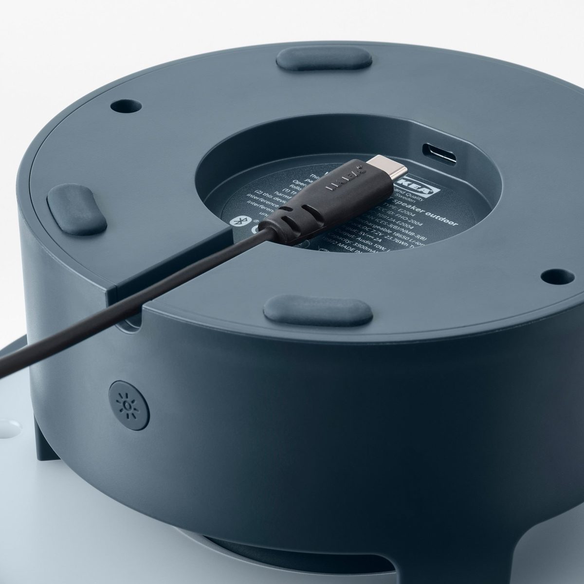 Bluetooth Hoparlörlü Lamba, Mavi – 3. görsel