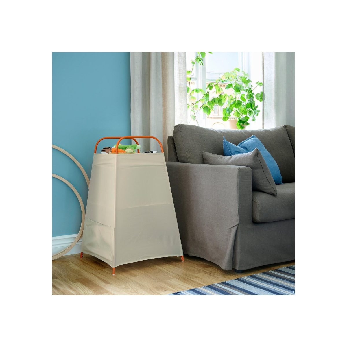 Bölmeli Saklama Kutusu, Bej-Turuncu, 82x52x52 cm – 4. görsel