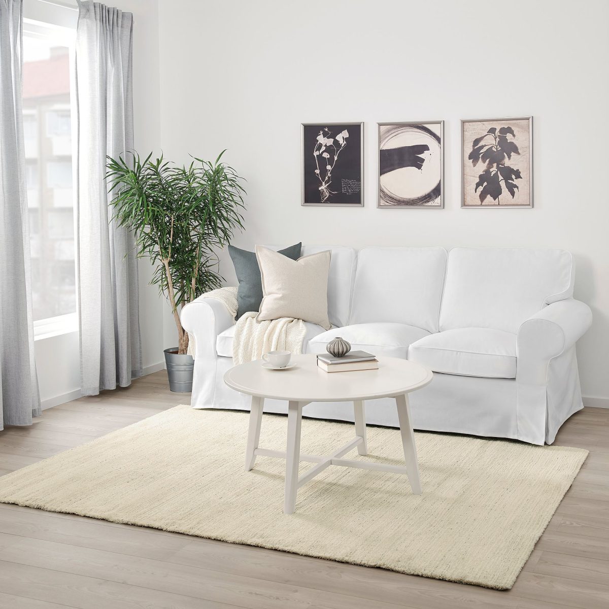 Büyük Halı, Bej, 160x230 cm, Dikdörtgen, Kısa Tüylü – 3. görsel