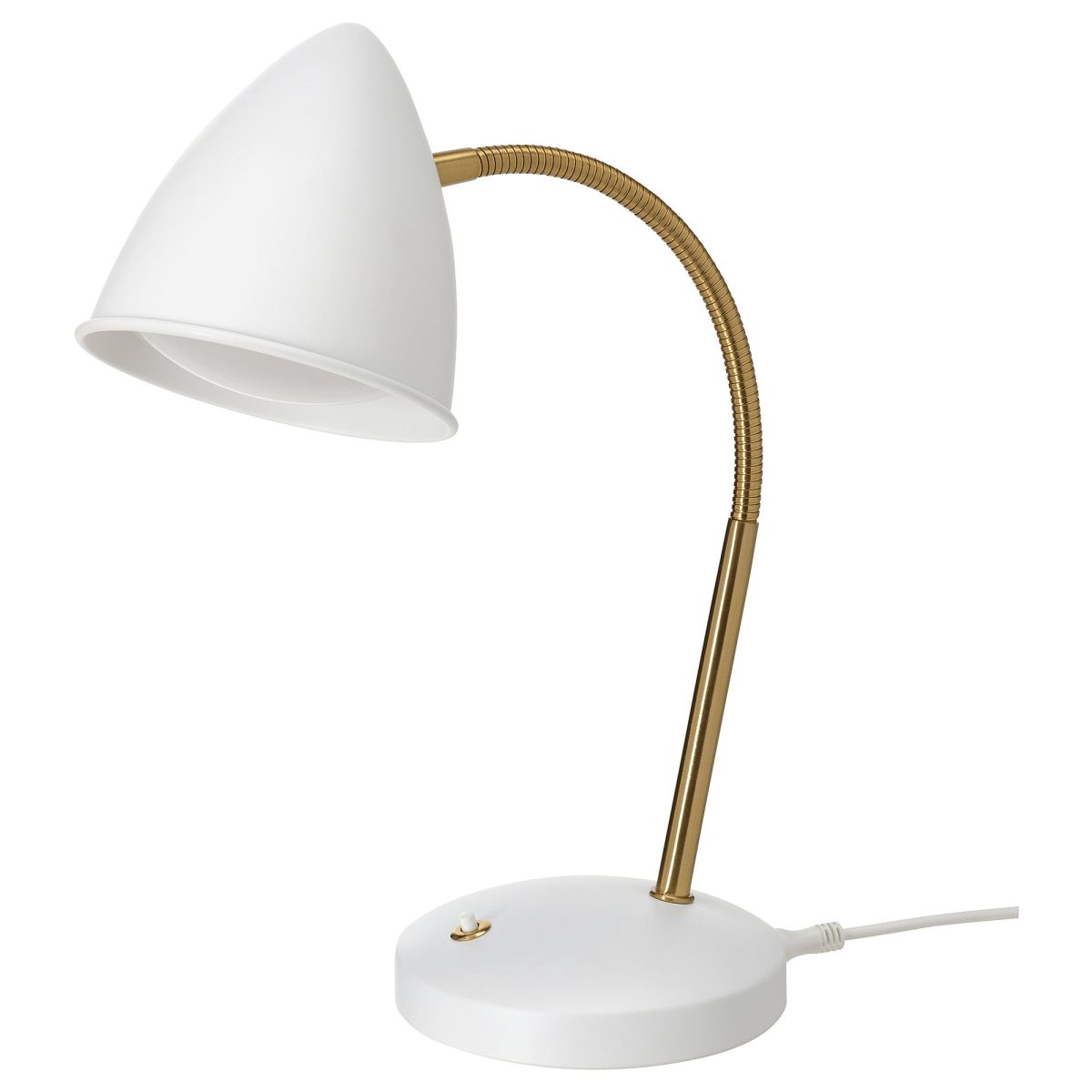 LED'li Çalışma Lambası, Beyaz-Pirinç Rengi, 37 cm