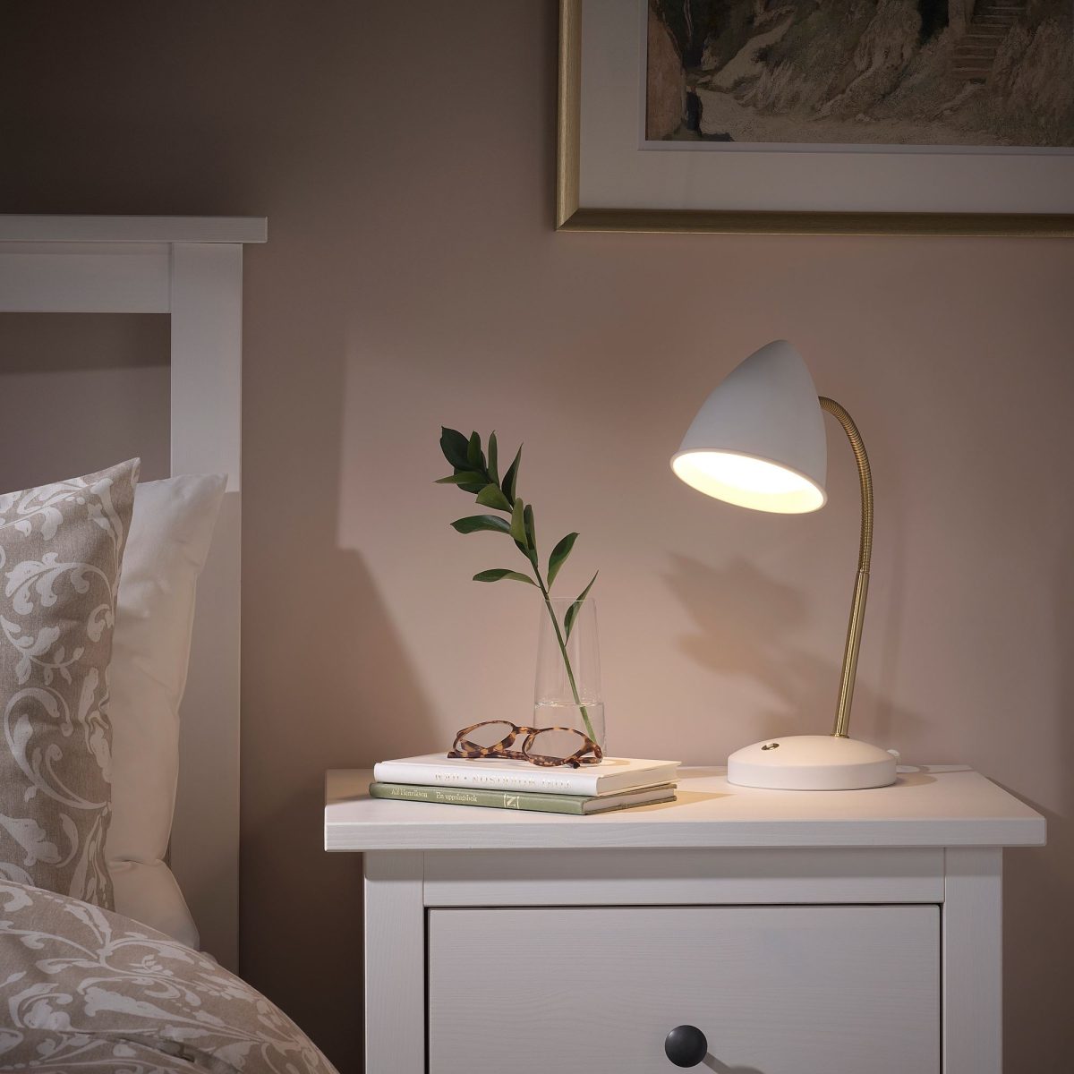 LED'li Çalışma Lambası, Beyaz-Pirinç Rengi, 37 cm – 3. görsel