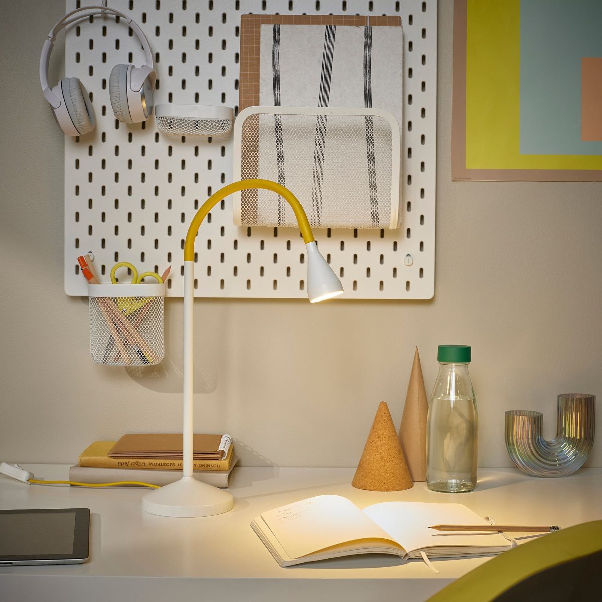 LED'li Çalışma Lambası, Sarı-Beyaz, 52 cm – 2. görsel