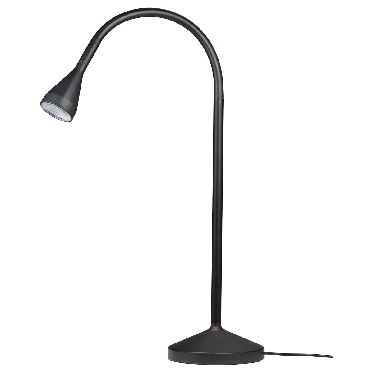 LED'li Çalışma Lambası, Siyah, 52 cm