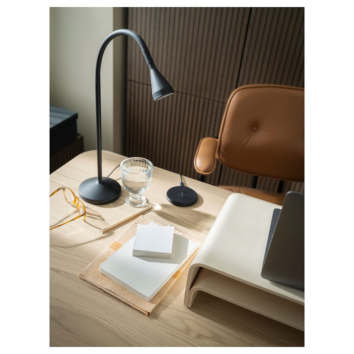 LED'li Çalışma Lambası, Siyah, 52 cm – 3. görsel