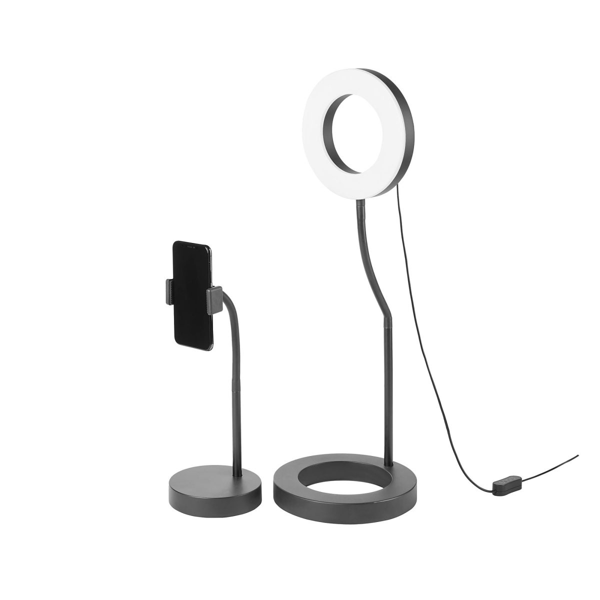 Telefon Tutuculu LED Işık, Siyah-Beyaz, 60x20 cm – 2. görsel