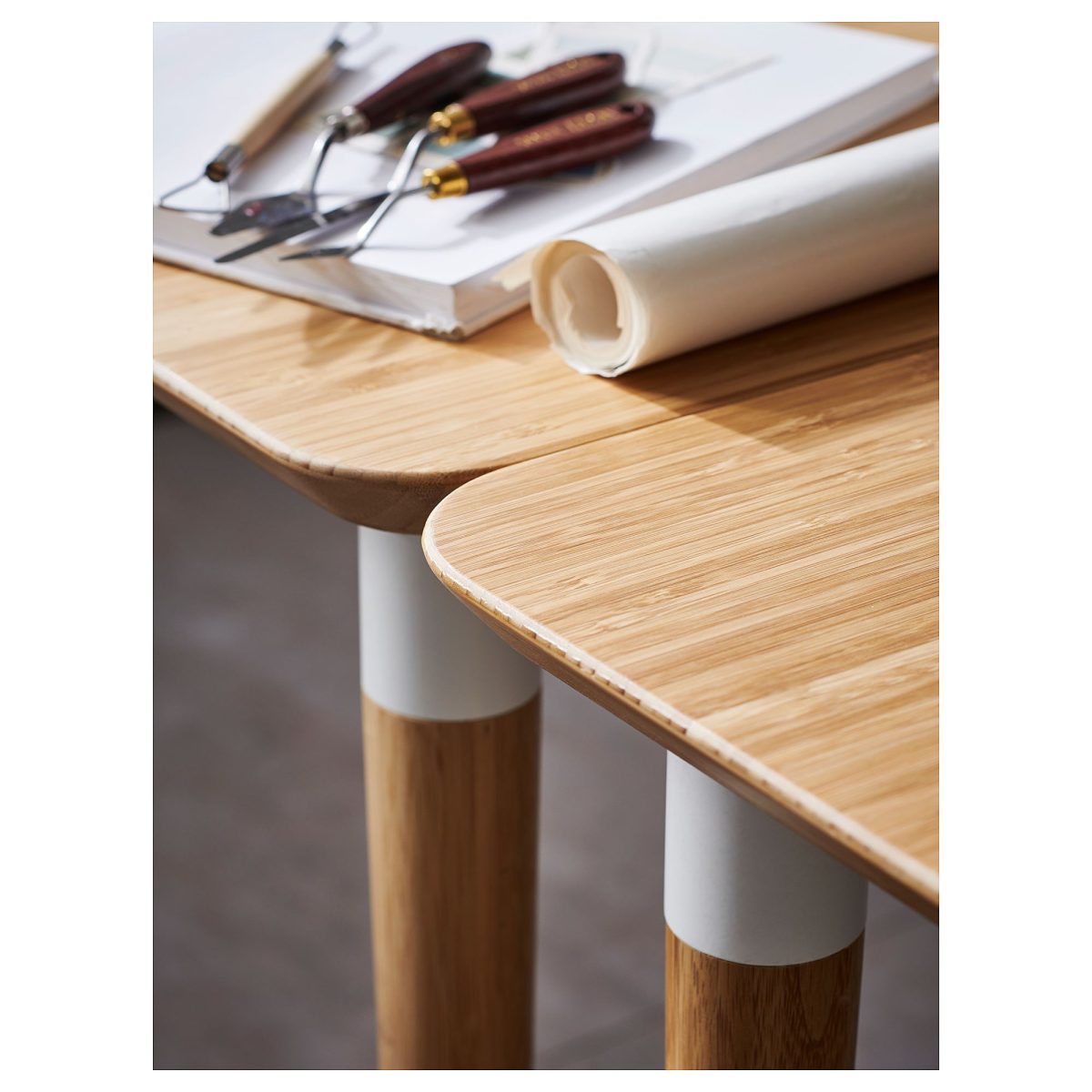 Çalışma Masası Ayağı, Bambu, 70 cm – 2. görsel