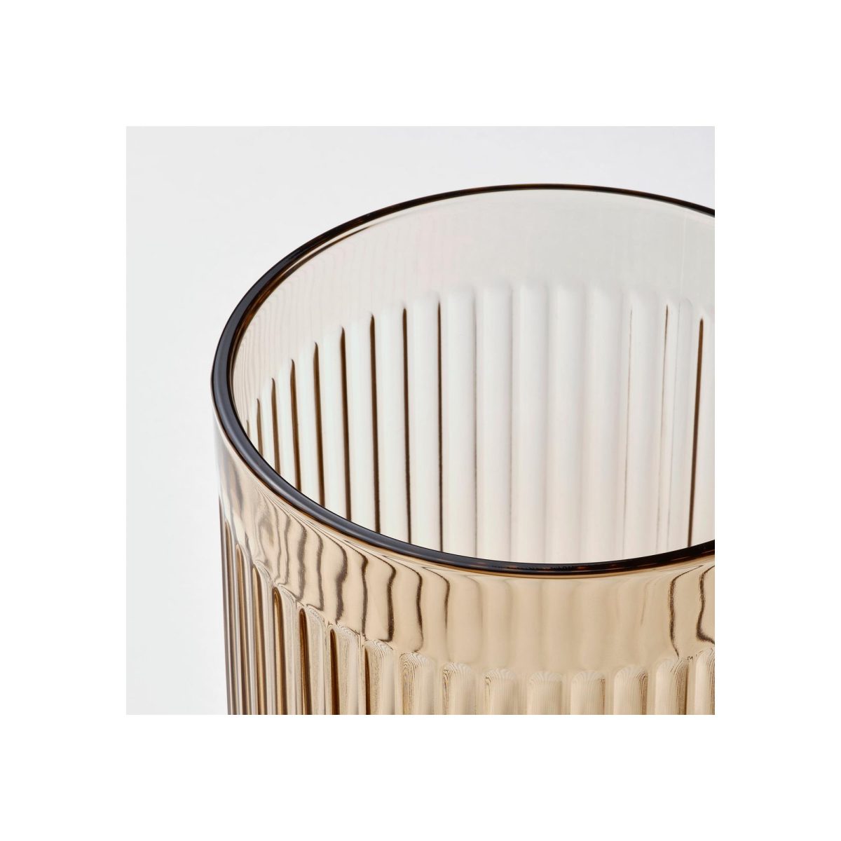 Cam Saksı, Açık Kahverengi, 12 cm, Dış Mekan için Uygundur – 2. görsel