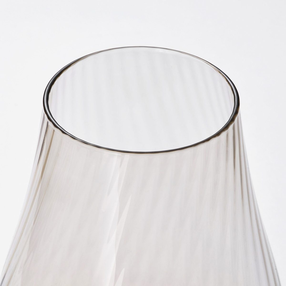 Cam Vazo, Açık Kahverengi, 20 cm – 2. görsel