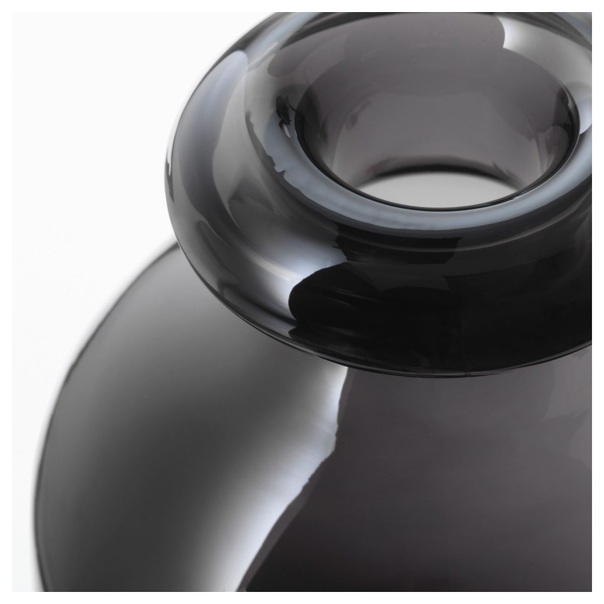Cam Vazo, Gri, 18 cm – 3. görsel