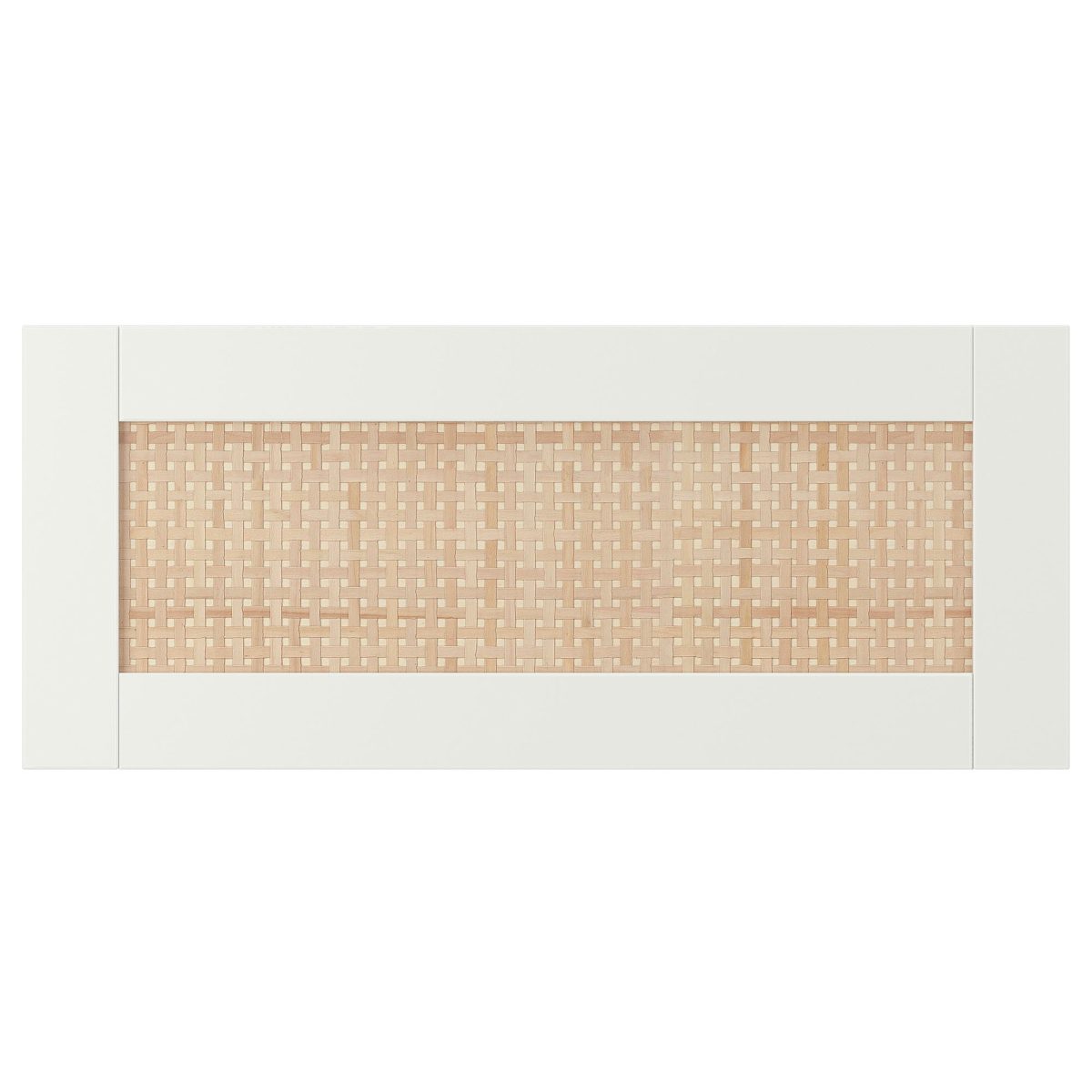 Çekmece Ön Paneli, Beyaz-Dokuma Kavak, 60x26 cm