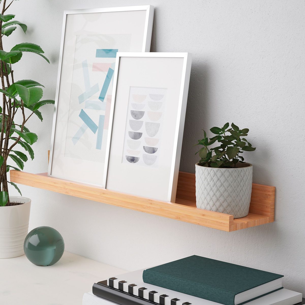 Çerçeve Rafı, Bambu, 55 cm – 2. görsel