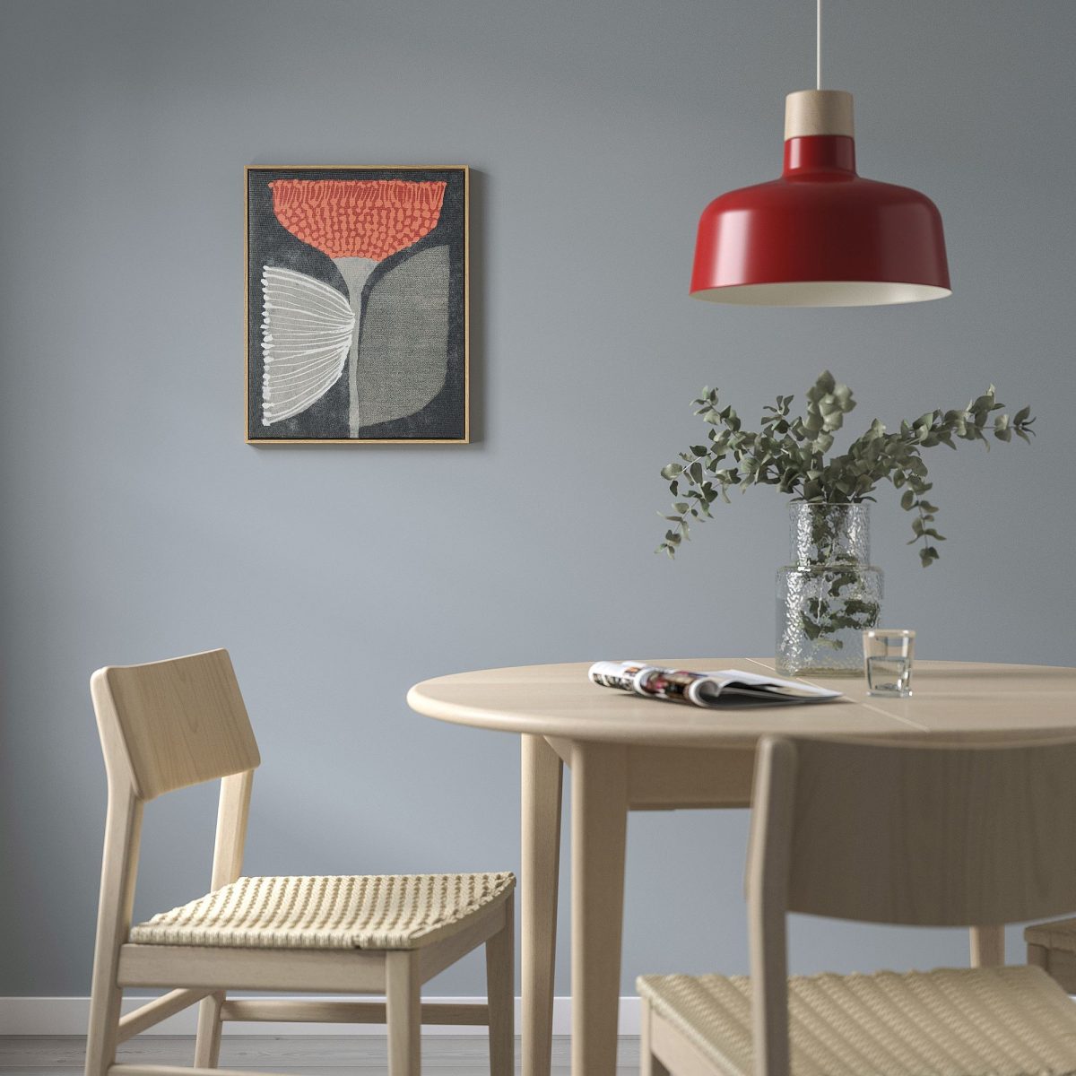 Çerçeveli Resim, Çok Renkli, 40x50 cm, Portakal Çi̇çeği̇, Meşe Görünüm – 3. görsel