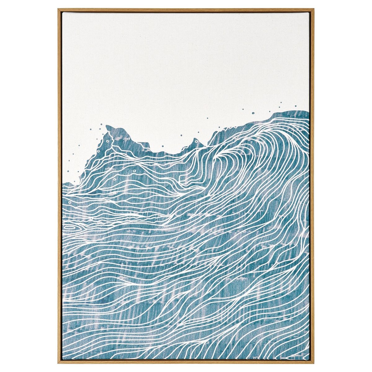 Çerçeveli Resim, Çok Renkli, 50x70 cm, Nazaré, Meşe Görünüm