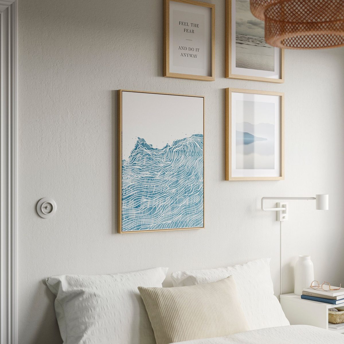 Çerçeveli Resim, Çok Renkli, 50x70 cm, Nazaré, Meşe Görünüm – 4. görsel