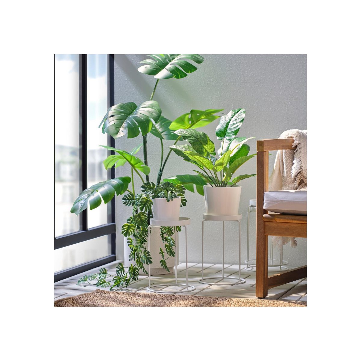 Çiçeklik, Beyaz, 26 cm, İç-Dış Mekan – 4. görsel