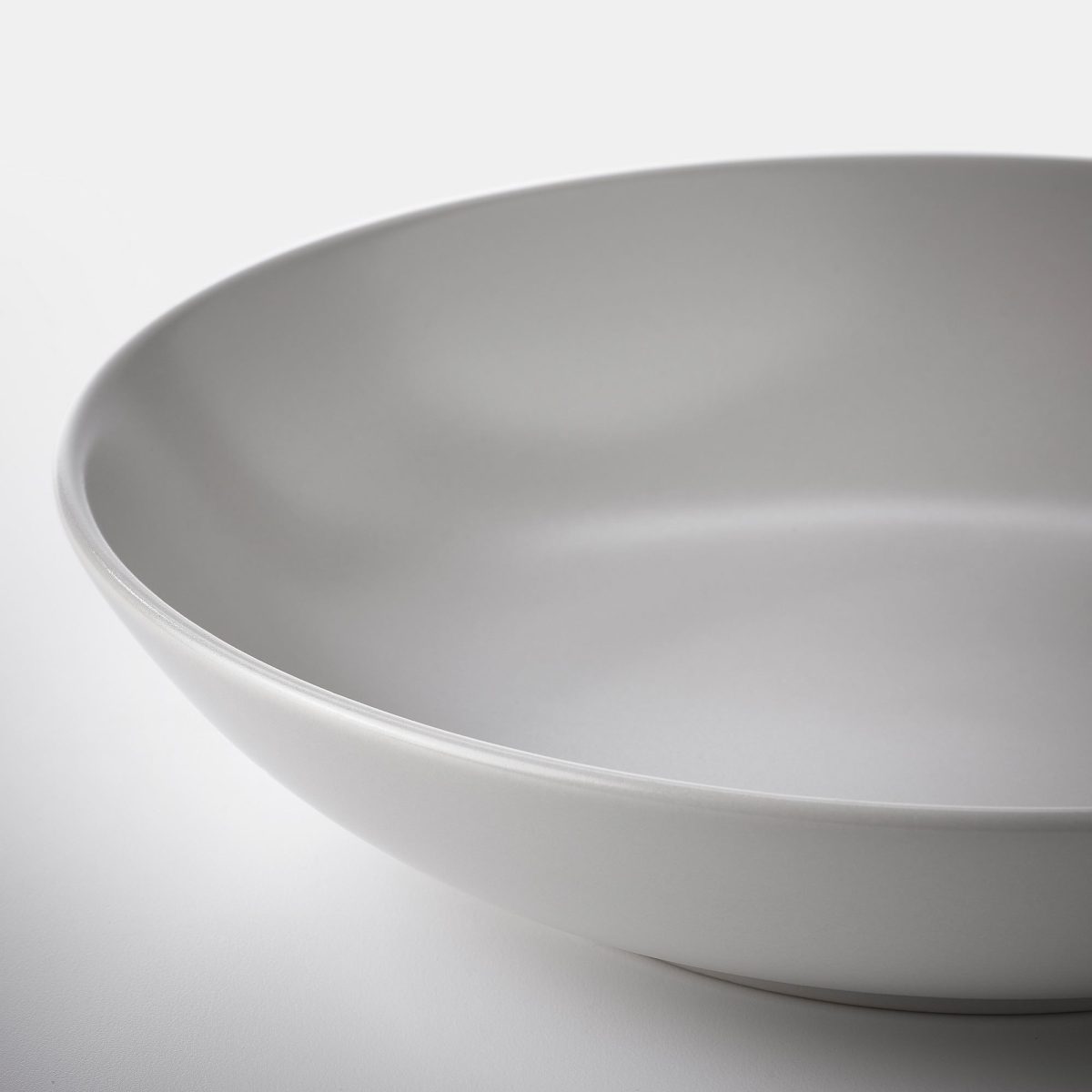 Çukur Tabak, Mat Açık Gri, 23 cm – 2. görsel