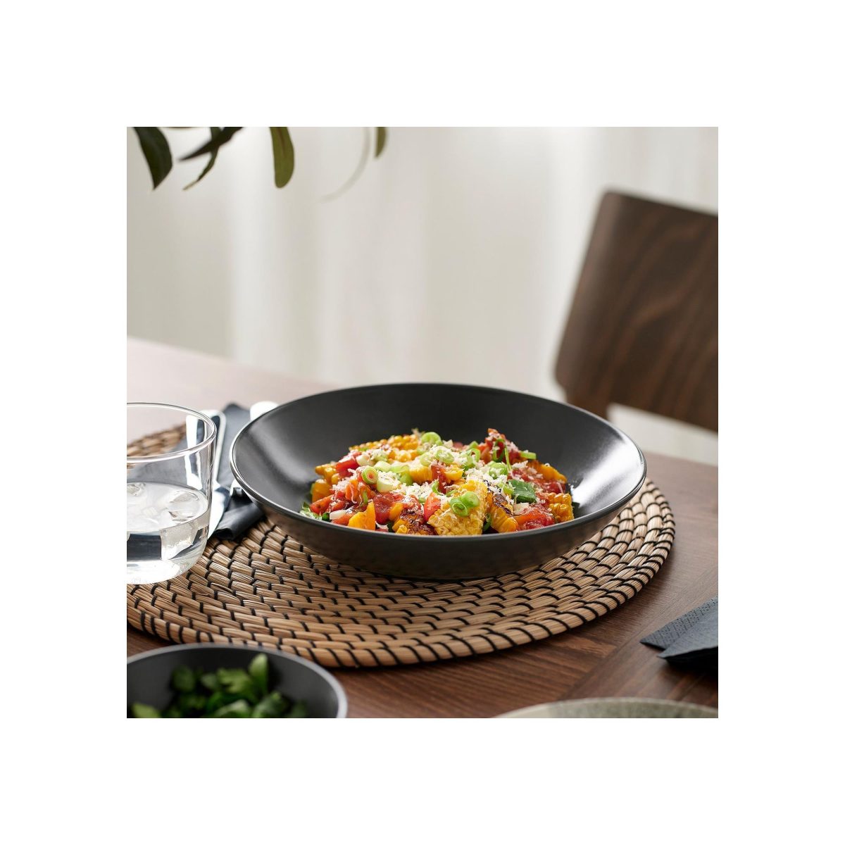 Çukur Tabak, Mat Koyu Gri, 23 cm – 2. görsel