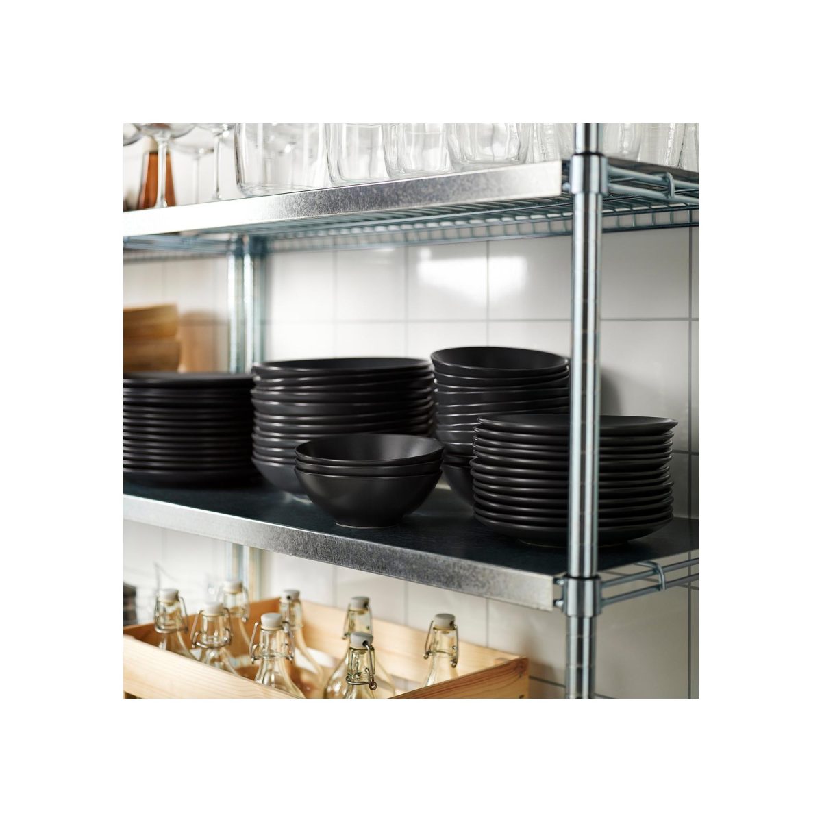 Çukur Tabak, Mat Koyu Gri, 23 cm – 4. görsel