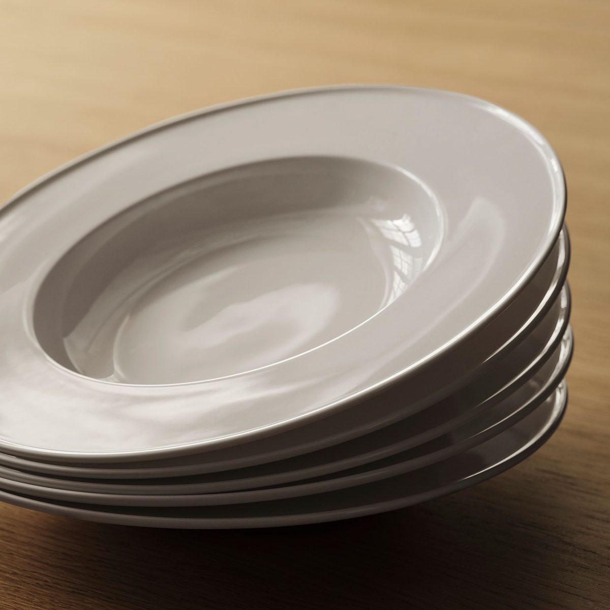 Çukur Tabak Seti, Beyaz, 25 cm, 2 adet – 4. görsel