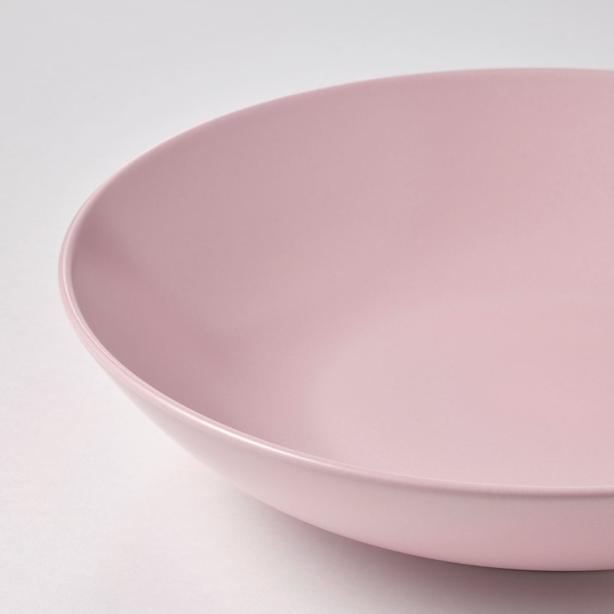 Derin Tabak Seti, Mat Açık Pembe, 23 cm, 4 adet – 2. görsel